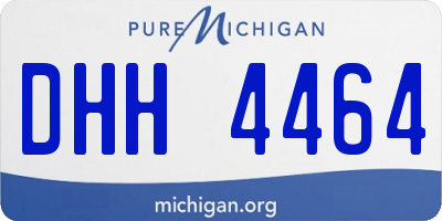 MI license plate DHH4464