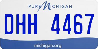 MI license plate DHH4467