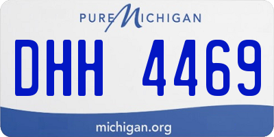 MI license plate DHH4469