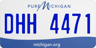 MI license plate DHH4471