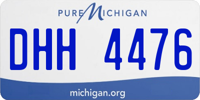 MI license plate DHH4476