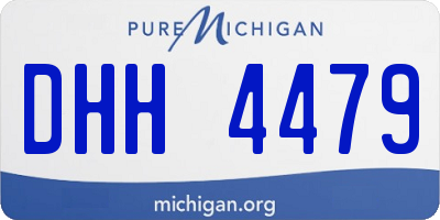 MI license plate DHH4479