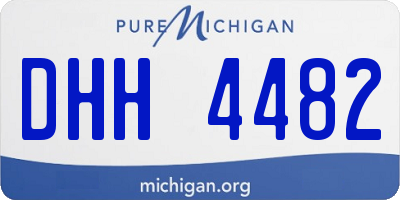 MI license plate DHH4482