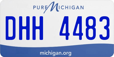 MI license plate DHH4483