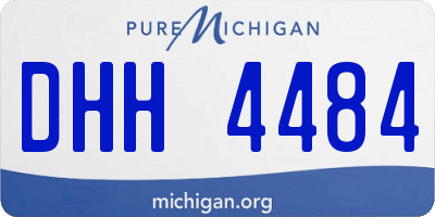 MI license plate DHH4484