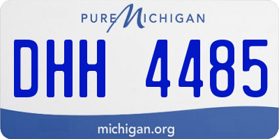 MI license plate DHH4485