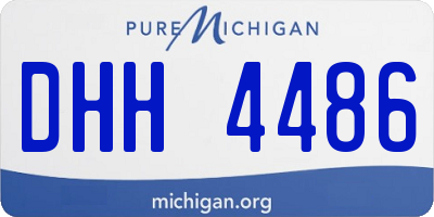 MI license plate DHH4486