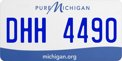 MI license plate DHH4490