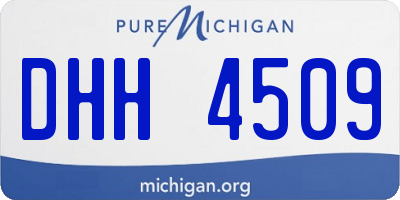 MI license plate DHH4509