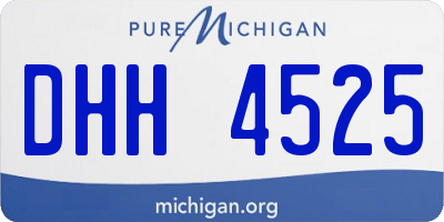 MI license plate DHH4525