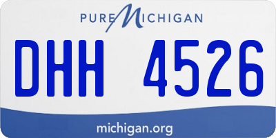MI license plate DHH4526