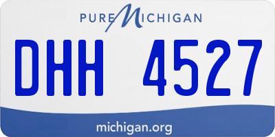 MI license plate DHH4527