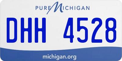 MI license plate DHH4528