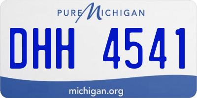 MI license plate DHH4541