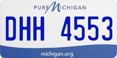 MI license plate DHH4553