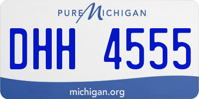 MI license plate DHH4555