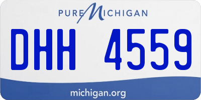 MI license plate DHH4559