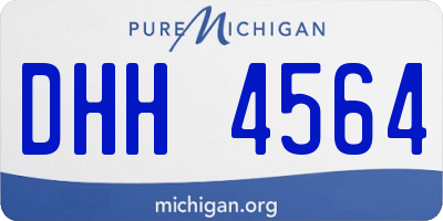 MI license plate DHH4564