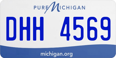 MI license plate DHH4569