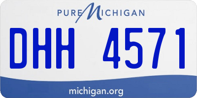 MI license plate DHH4571