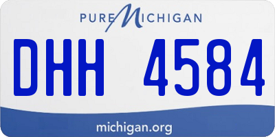 MI license plate DHH4584