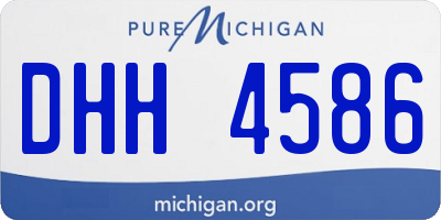 MI license plate DHH4586