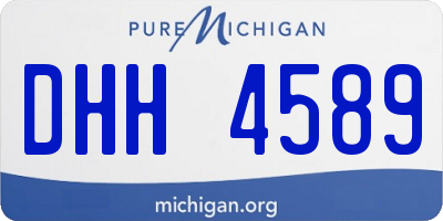 MI license plate DHH4589