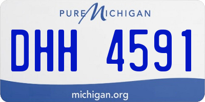 MI license plate DHH4591