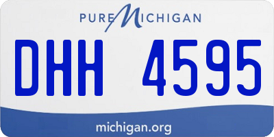 MI license plate DHH4595
