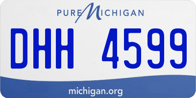 MI license plate DHH4599