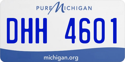 MI license plate DHH4601