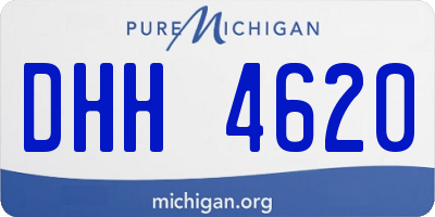 MI license plate DHH4620