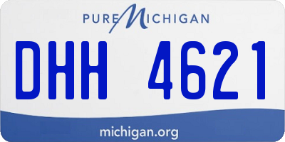 MI license plate DHH4621