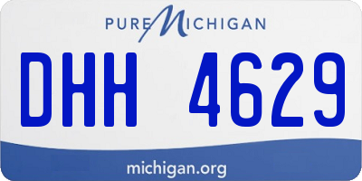 MI license plate DHH4629