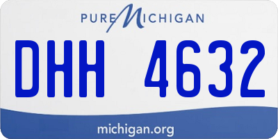 MI license plate DHH4632