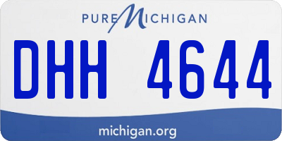 MI license plate DHH4644