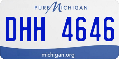 MI license plate DHH4646