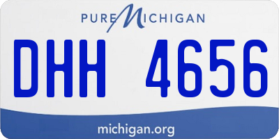 MI license plate DHH4656