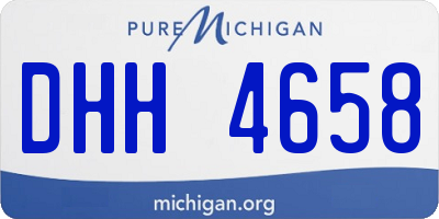 MI license plate DHH4658