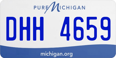 MI license plate DHH4659