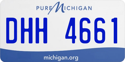 MI license plate DHH4661