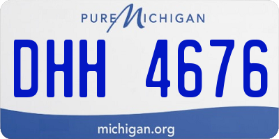 MI license plate DHH4676