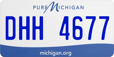 MI license plate DHH4677