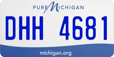 MI license plate DHH4681