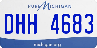 MI license plate DHH4683