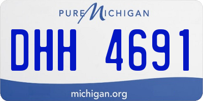 MI license plate DHH4691
