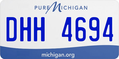 MI license plate DHH4694