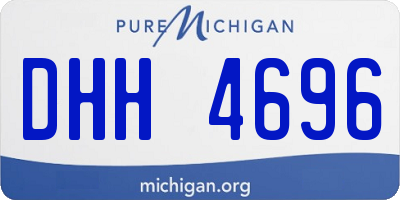 MI license plate DHH4696