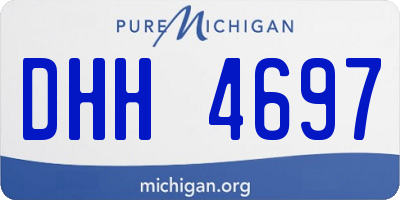 MI license plate DHH4697