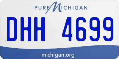MI license plate DHH4699